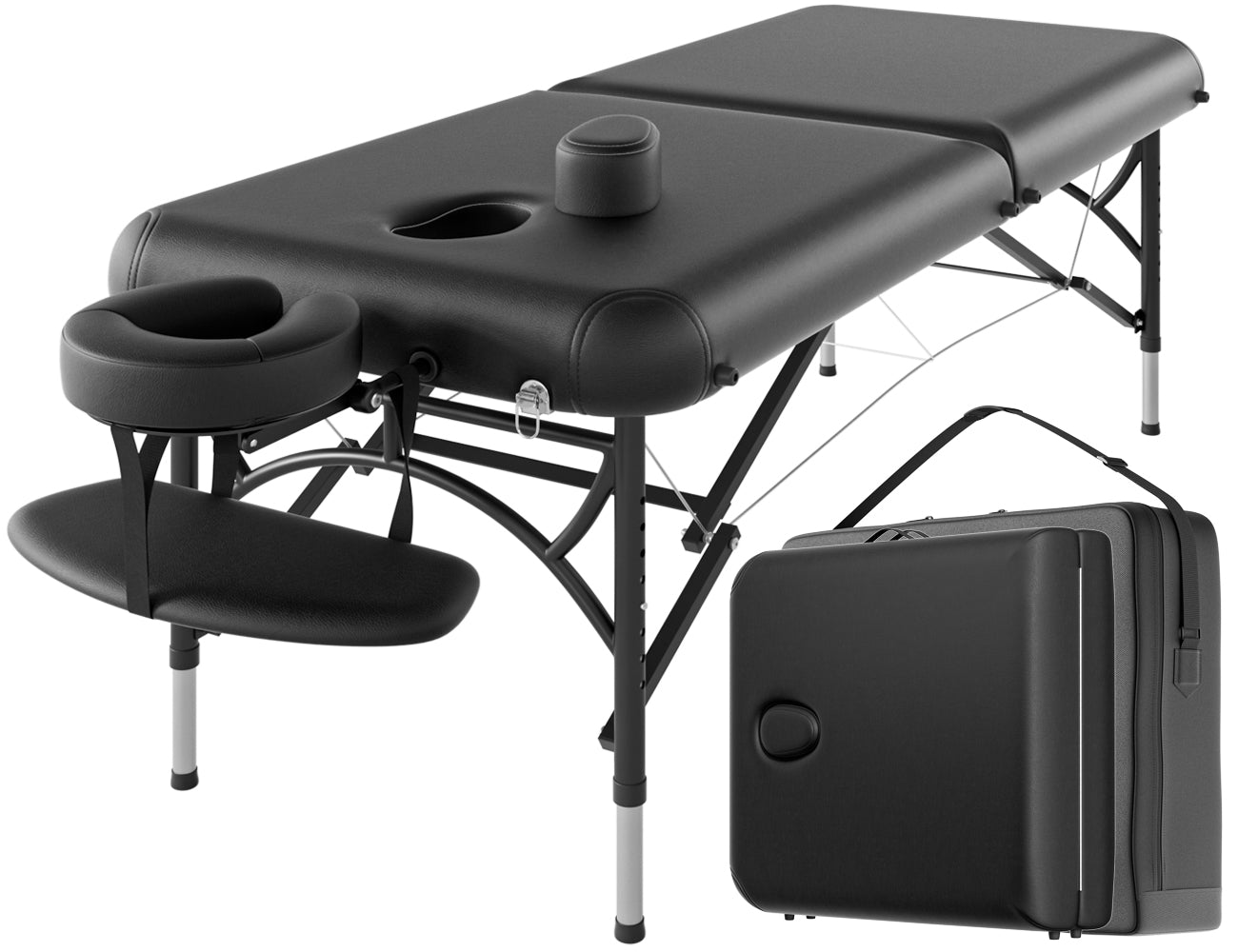 CLORIS 84" Professional 2-Section Massage Table Aluminium Leg with Carrying Bag