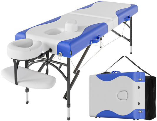 CLORIS 84" Lightweight 2-Section Massage Table Portable Aluminium Leg with Carrying Bag