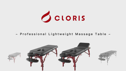 CLORIS 84" Professional 2-Section Massage Table Wooden Leg with Carrying Bag